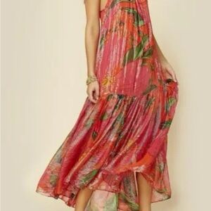 Floral Pink Maxi Dress